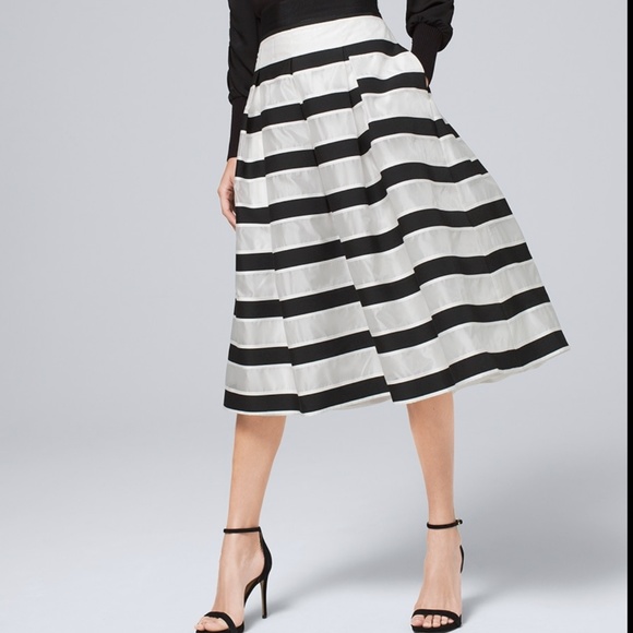White House Black Market Dresses & Skirts - White House Black Market Stripe Full Skirt